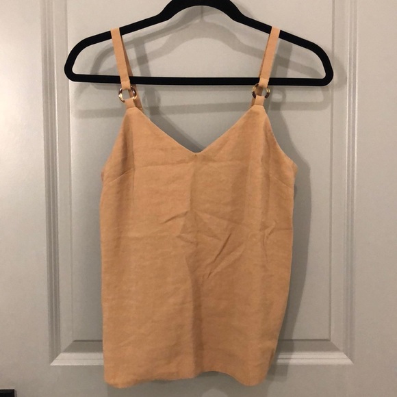 Topshop Beige Tank Top Size 4 - Picture 1 of 5